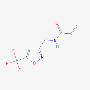 N-{[5-(trifluoromethyl)-1,2-oxazol-3-yl]methyl}prop-2-enamide