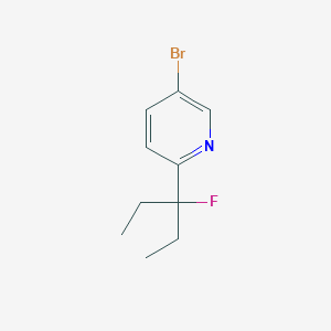 5-Bromo-2-(3-fluoro-3-pentyl)pyridine