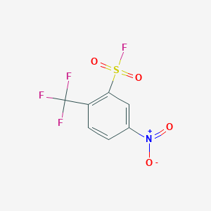 molecular formula C7H3F4NO4S B2688813 5-Nitro-2-(trifluoromethyl)benzenesulfonyl fluoride CAS No. 1221566-00-2