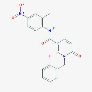 1-[(2-fluorophenyl)methyl]-N-(2-methyl-4-nitrophenyl)-6-oxopyridine-3-carboxamide