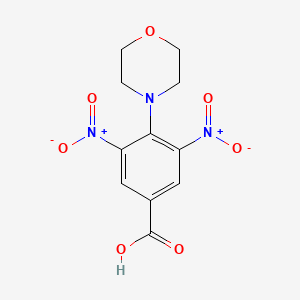 molecular formula C11H11N3O7 B2688866 4-(Morpholin-4-yl)-3,5-dinitrobenzoic acid CAS No. 204634-81-1