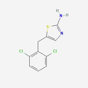 molecular formula C10H8Cl2N2S B2688868 5-[(2,6-Dichlorophenyl)methyl]-1,3-thiazol-2-amine CAS No. 850021-38-4