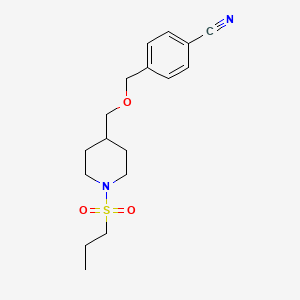 4-(((1-(Propylsulfonyl)piperidin-4-yl)methoxy)methyl)benzonitrile