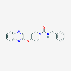 molecular formula C21H22N4O2 B2688878 N-苄基-4-(喹喔啉-2-基氧基)哌啶-1-甲酰胺 CAS No. 1706051-63-9