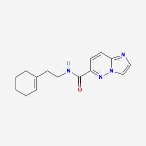 molecular formula C15H18N4O B2688882 N-[2-(cyclohex-1-en-1-yl)ethyl]imidazo[1,2-b]pyridazine-6-carboxamide CAS No. 2415501-43-6