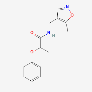 N-[(5-methyl-1,2-oxazol-4-yl)methyl]-2-phenoxypropanamide