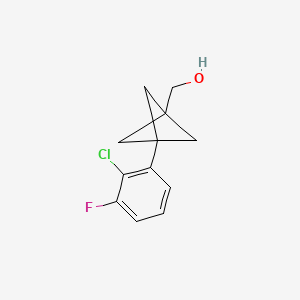 [3-(2-Chloro-3-fluorophenyl)-1-bicyclo[1.1.1]pentanyl]methanol