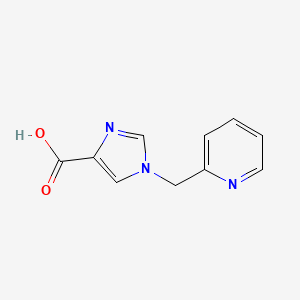 molecular formula C10H9N3O2 B2688894 1-(吡啶-2-基甲基)-1H-咪唑-4-羧酸 CAS No. 1368952-41-3