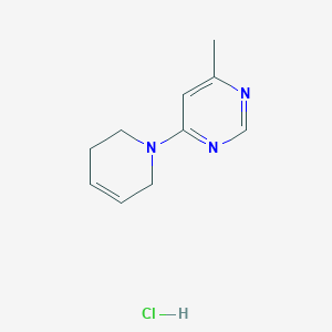 molecular formula C10H14ClN3 B2688896 4-(3,6-Dihydro-2H-pyridin-1-yl)-6-methylpyrimidine;hydrochloride CAS No. 2379978-16-0