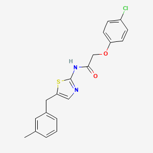 2-(4-chlorophenoxy)-N-[5-(3-methylbenzyl)-1,3-thiazol-2-yl]acetamide