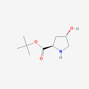 molecular formula C9H17NO3 B2688907 叔丁基(2R,4S)-4-羟基吡咯烷-2-羧酸乙酯 CAS No. 2059911-28-1