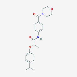 2-(4-isopropylphenoxy)-N-[4-(4-morpholinylcarbonyl)phenyl]propanamide