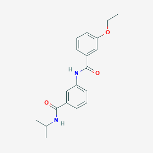 molecular formula C19H22N2O3 B268894 3-[(3-ethoxybenzoyl)amino]-N-isopropylbenzamide 