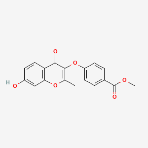 methyl 4-((7-hydroxy-2-methyl-4-oxo-4H-chromen-3-yl)oxy)benzoate