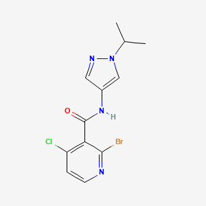 2-Bromo-4-chloro-n-[1-(propan-2-yl)-1h-pyrazol-4-yl]pyridine-3-carboxamide