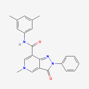 N-(3,5-dimethylphenyl)-5-methyl-3-oxo-2-phenyl-2H,3H,5H-pyrazolo[4,3-c]pyridine-7-carboxamide