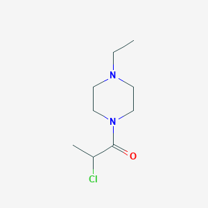 molecular formula C9H17ClN2O B2688984 2-氯-1-(4-乙基哌啶-1-基)丙酮 CAS No. 1009690-88-3