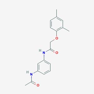 molecular formula C18H20N2O3 B268899 N-[3-(acetylamino)phenyl]-2-(2,4-dimethylphenoxy)acetamide 