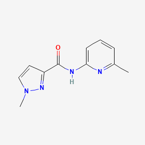 molecular formula C11H12N4O B2688995 1-methyl-N-(6-methylpyridin-2-yl)pyrazole-3-carboxamide CAS No. 942734-34-1