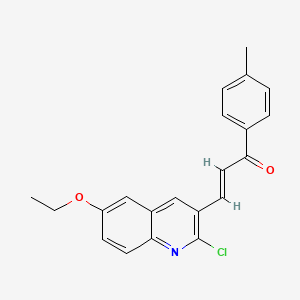 (E)-3-(2-chloro-6-ethoxyquinolin-3-yl)-1-(4-methylphenyl)prop-2-en-1-one