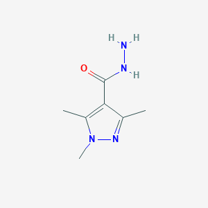 molecular formula C7H12N4O B2689008 1,3,5-trimethyl-1H-pyrazole-4-carbohydrazide CAS No. 477711-16-3