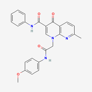 1-(2-((4-methoxyphenyl)amino)-2-oxoethyl)-7-methyl-4-oxo-N-phenyl-1,4-dihydro-1,8-naphthyridine-3-carboxamide