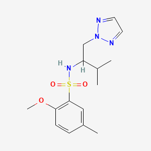 2-methoxy-5-methyl-N-(3-methyl-1-(2H-1,2,3-triazol-2-yl)butan-2-yl)benzenesulfonamide