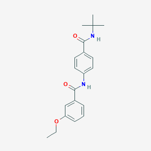 molecular formula C20H24N2O3 B268904 N-{4-[(tert-butylamino)carbonyl]phenyl}-3-ethoxybenzamide 