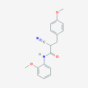 B2689053 2-cyano-N-(2-methoxyphenyl)-3-(4-methoxyphenyl)propanamide CAS No. 505065-21-4