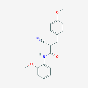 molecular formula C18H18N2O3 B2689053 2-氰基-N-(2-甲氧基苯基)-3-(4-甲氧基苯基)丙酰胺 CAS No. 505065-21-4