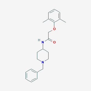 molecular formula C22H28N2O2 B268906 N-(1-benzyl-4-piperidinyl)-2-(2,6-dimethylphenoxy)acetamide 