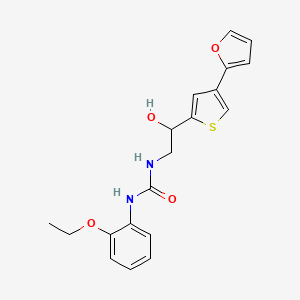 molecular formula C19H20N2O4S B2689060 1-(2-Ethoxyphenyl)-3-[2-[4-(furan-2-yl)thiophen-2-yl]-2-hydroxyethyl]urea CAS No. 2380044-33-5