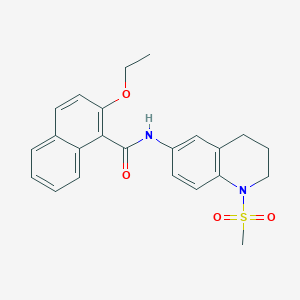 2-ethoxy-N-(1-(methylsulfonyl)-1,2,3,4-tetrahydroquinolin-6-yl)-1-naphthamide