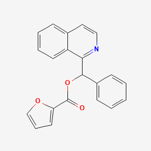 molecular formula C21H15NO3 B2689068 异喹啉-1-基(苯基)甲基 呋喃-2-羧酸酯 CAS No. 301341-04-8