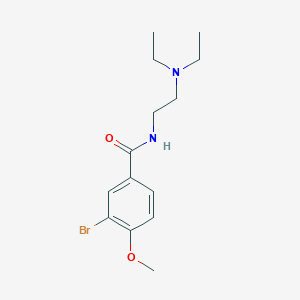 molecular formula C14H21BrN2O2 B268907 3-bromo-N-[2-(diethylamino)ethyl]-4-methoxybenzamide 