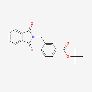molecular formula C20H19NO4 B2689080 Tert-butyl 3-((1,3-dioxoisoindolin-2-yl)methyl)benzoate CAS No. 1312596-11-4