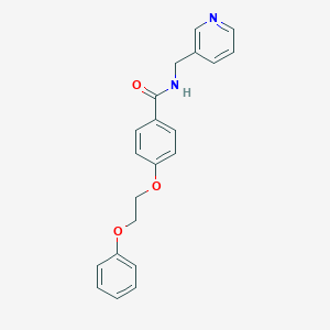 molecular formula C21H20N2O3 B268909 4-(2-phenoxyethoxy)-N-(3-pyridinylmethyl)benzamide 
