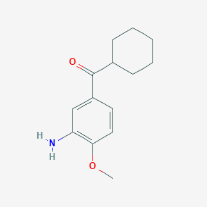 molecular formula C14H19NO2 B2689090 5-Cyclohexanecarbonyl-2-methoxyaniline CAS No. 1181740-68-0