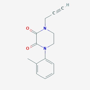 1-(2-Methylphenyl)-4-(prop-2-yn-1-yl)piperazine-2,3-dione