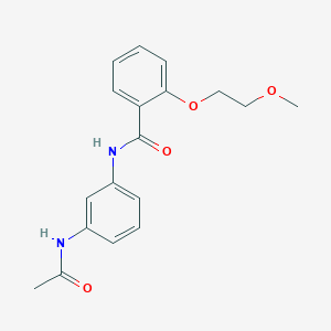 N-[3-(acetylamino)phenyl]-2-(2-methoxyethoxy)benzamide