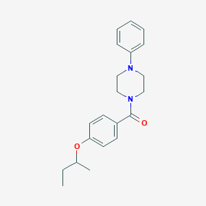 molecular formula C21H26N2O2 B268912 1-(4-Sec-butoxybenzoyl)-4-phenylpiperazine 