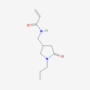 molecular formula C11H18N2O2 B2689127 N-[(5-Oxo-1-propylpyrrolidin-3-yl)methyl]prop-2-enamide CAS No. 2305537-40-8