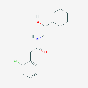 2-(2-chlorophenyl)-N-(2-cyclohexyl-2-hydroxyethyl)acetamide