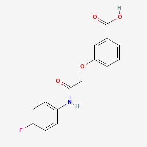 3-{[(4-Fluorophenyl)carbamoyl]methoxy}benzoic acid