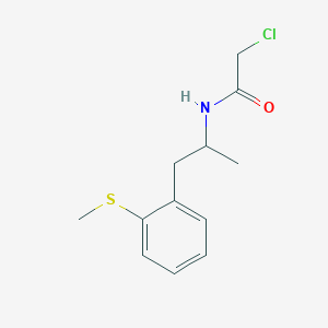 2-Chloro-N-[1-(2-methylsulfanylphenyl)propan-2-yl]acetamide