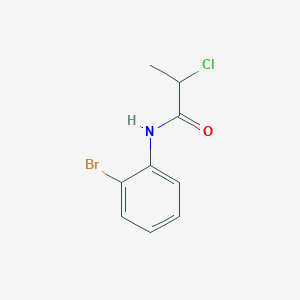molecular formula C9H9BrClNO B2689135 N-(2-溴苯基)-2-氯丙酰胺 CAS No. 206054-36-6