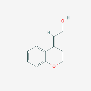 molecular formula C11H12O2 B2689144 2-[(E)-3,4-Dihydro-2H-1-benzopyran-4-ylidene]ethanol CAS No. 345891-39-6