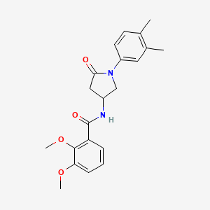 molecular formula C21H24N2O4 B2689147 N-(1-(3,4-dimethylphenyl)-5-oxopyrrolidin-3-yl)-2,3-dimethoxybenzamide CAS No. 905678-85-5