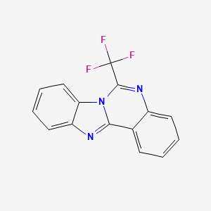 molecular formula C15H8F3N3 B2689158 6-(Trifluoromethyl)benzimidazolo[1,2-c]quinazoline CAS No. 70371-94-7