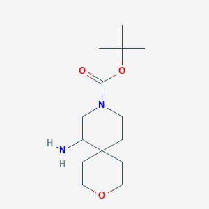 molecular formula C14H26N2O3 B2689161 tert-Butyl 7-amino-3-oxa-9-azaspiro[5.5]undecane-9-carboxylate CAS No. 2253629-70-6